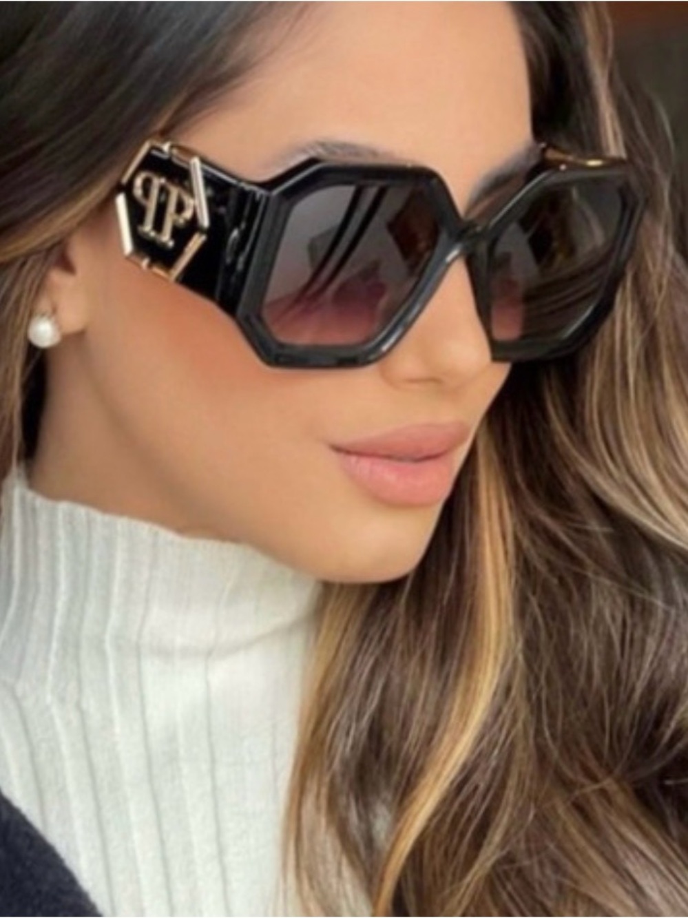 Philipp Plein SPP067          54mm Square
Sunglasses Women's